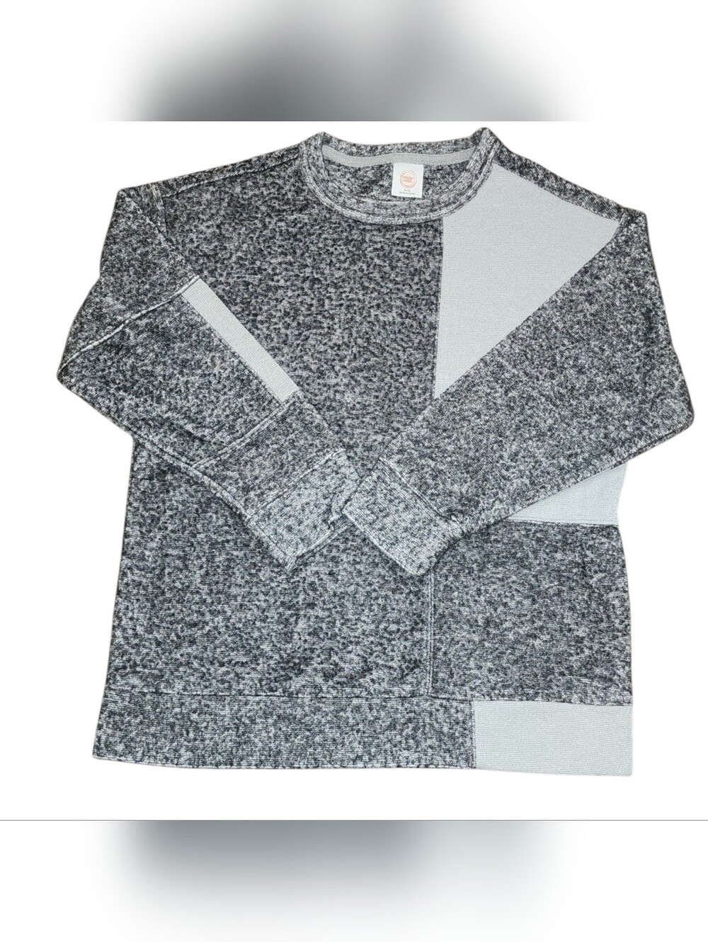 Grey Marled Crewneck Sweater